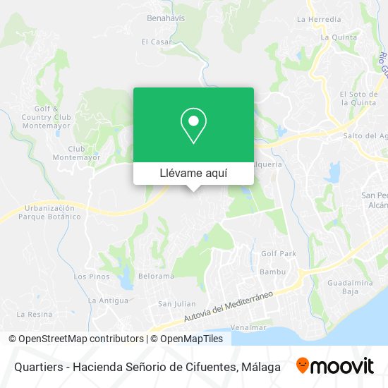 Mapa Quartiers - Hacienda Señorio de Cifuentes