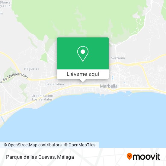 Mapa Parque de las Cuevas