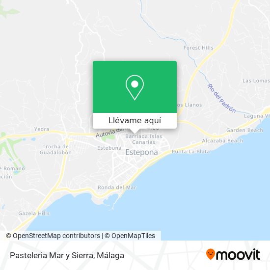 Mapa Pasteleria Mar y Sierra