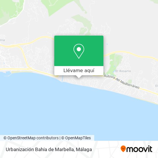 Mapa Urbanización Bahía de Marbella