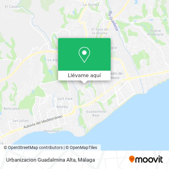 Mapa Urbanizacion Guadalmina Alta