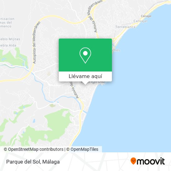 Mapa Parque del Sol