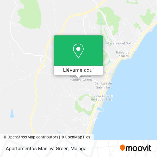 Mapa Apartamentos Manilva Green