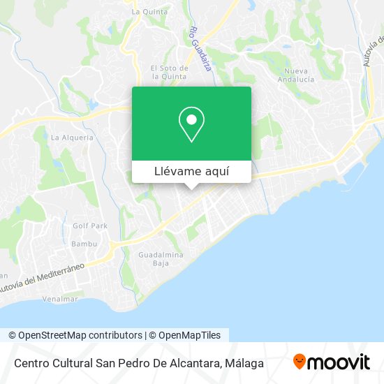 Mapa Centro Cultural San Pedro De Alcantara