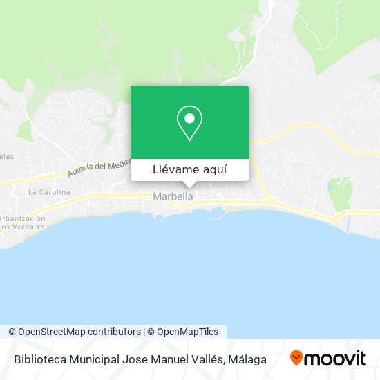 Mapa Biblioteca Municipal Jose Manuel Vallés