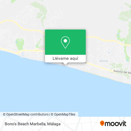 Mapa Bono's Beach Marbella