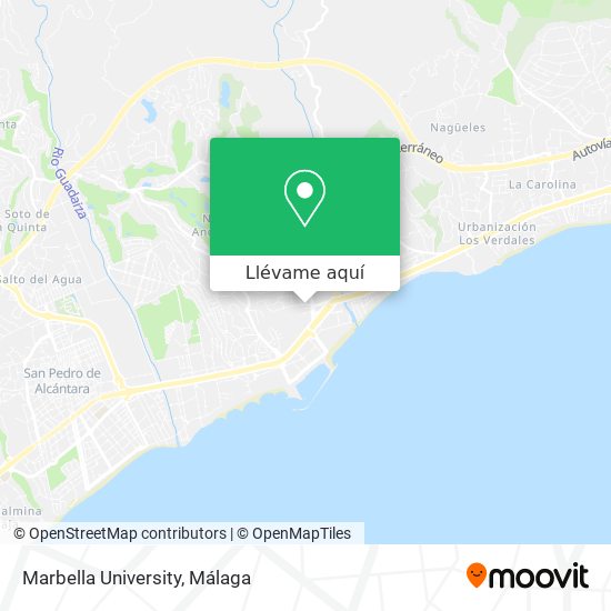 Mapa Marbella University