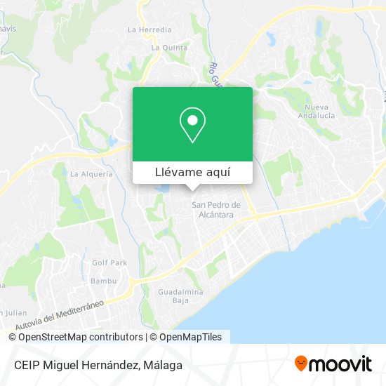 Mapa CEIP Miguel Hernández
