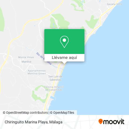 Mapa Chiringuito Marina Playa