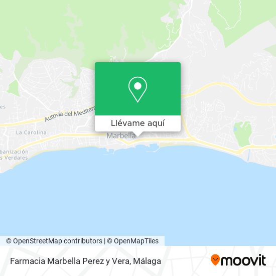 Mapa Farmacia Marbella Perez y Vera