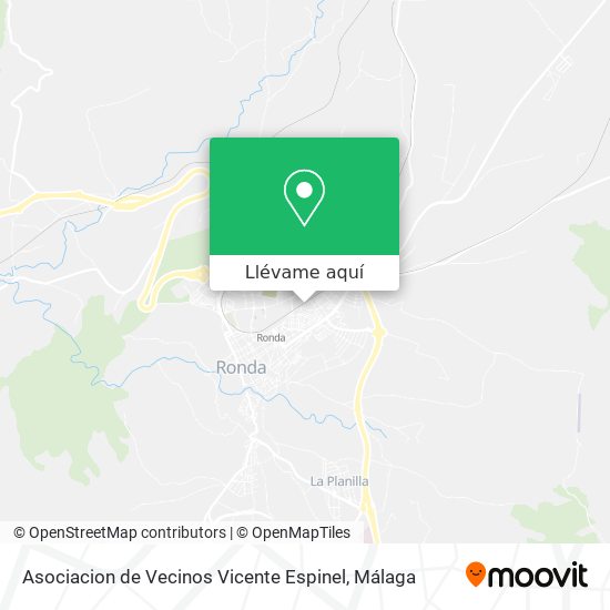 Mapa Asociacion de Vecinos Vicente Espinel