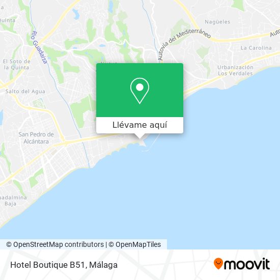 Mapa Hotel Boutique B51