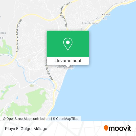 Mapa Playa El Galgo