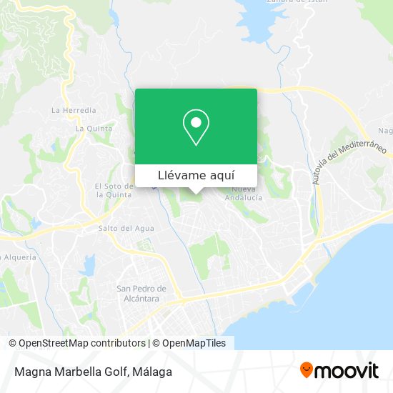 Mapa Magna Marbella Golf