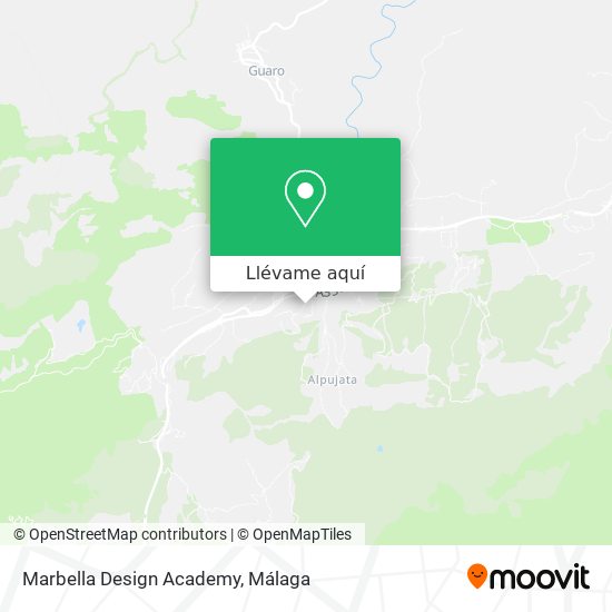 Mapa Marbella Design Academy