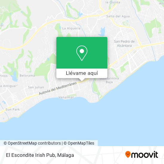 Mapa El Escondite Irish Pub