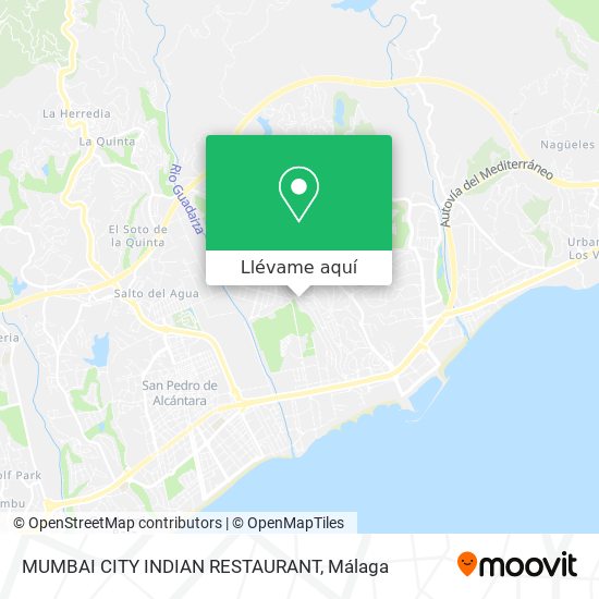 Mapa MUMBAI CITY INDIAN RESTAURANT