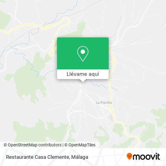 Mapa Restaurante Casa Clemente