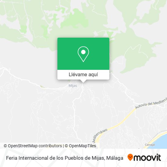 Mapa Feria Internacional de los Pueblos de Mijas