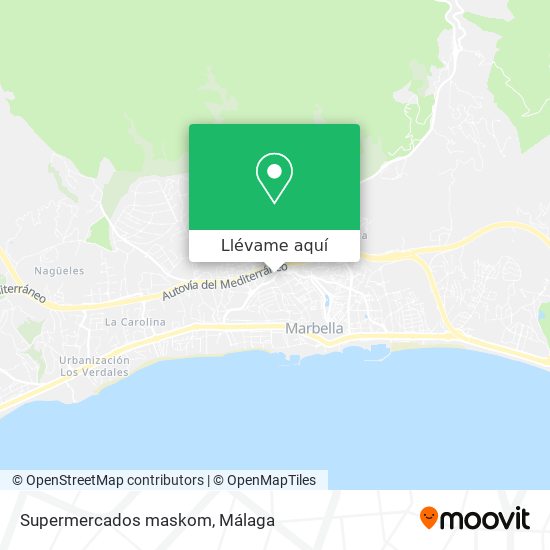 Mapa Supermercados maskom