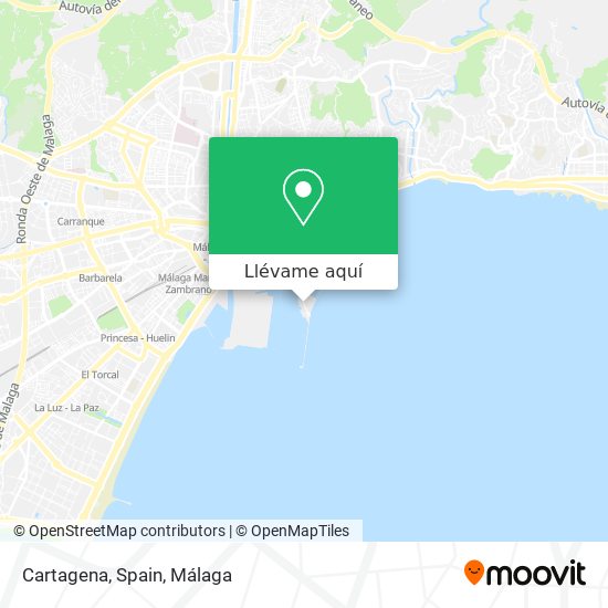 Mapa Cartagena, Spain