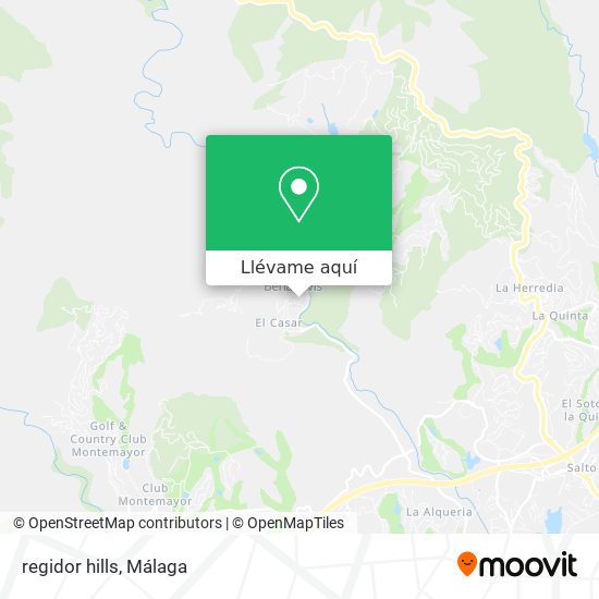 Mapa regidor hills