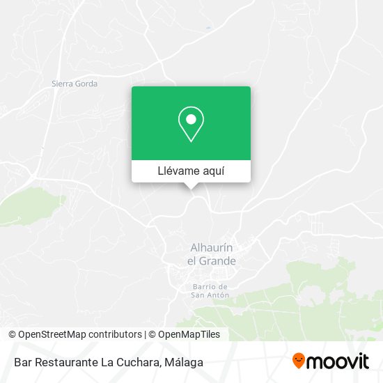 Mapa Bar Restaurante La Cuchara