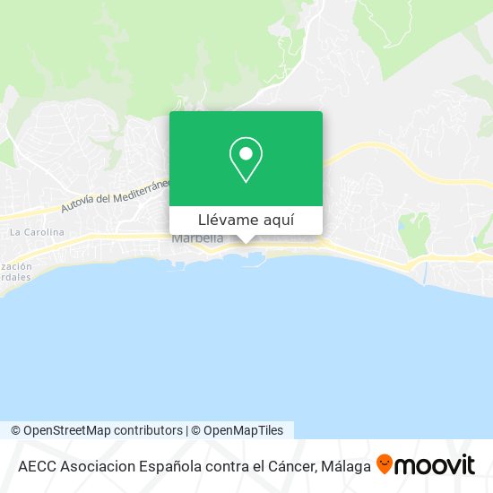 Mapa AECC Asociacion Española contra el Cáncer
