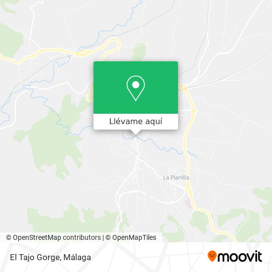 Mapa El Tajo Gorge