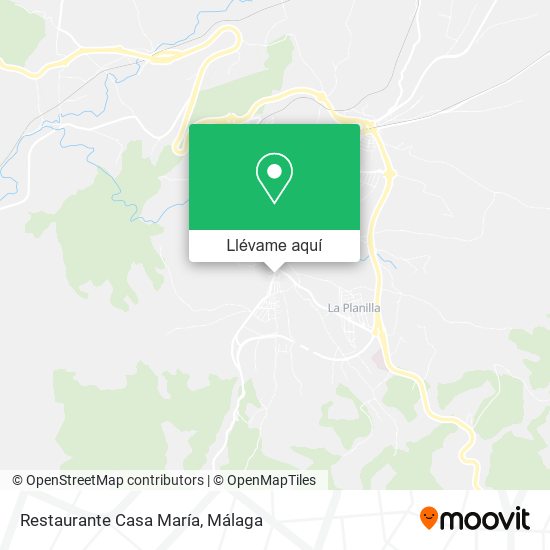 Mapa Restaurante Casa María
