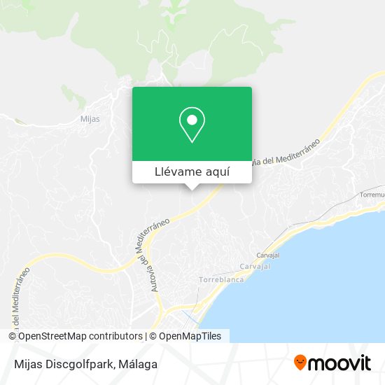 Mapa Mijas Discgolfpark