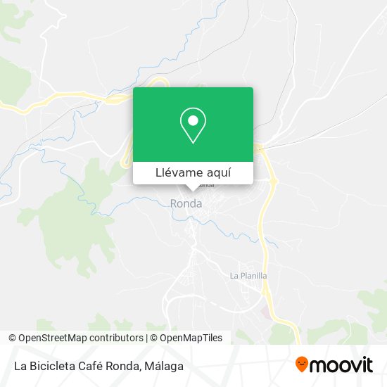 Mapa La Bicicleta Café Ronda