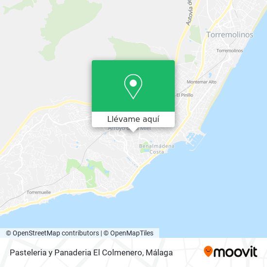 Mapa Pasteleria y Panaderia El Colmenero