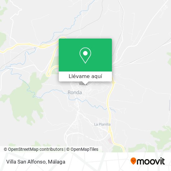 Mapa Villa San Alfonso
