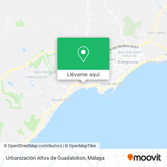 Mapa Urbanización Altos de Guadalobon
