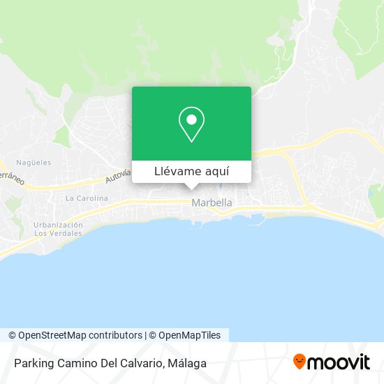 Mapa Parking Camino Del Calvario