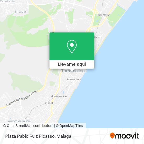 Mapa Plaza Pablo Ruiz Picasso