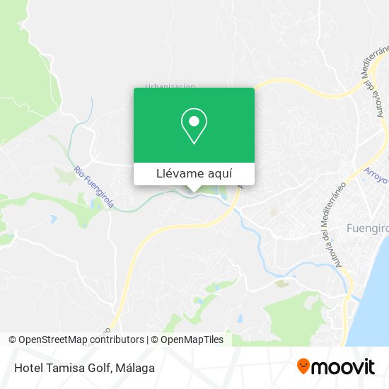 Mapa Hotel Tamisa Golf