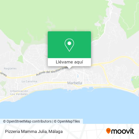 Mapa Pizzeria Mamma Julia