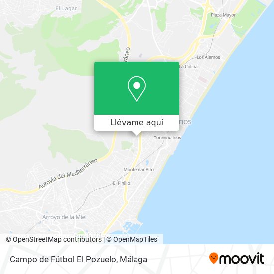 Mapa Campo de Fútbol El Pozuelo