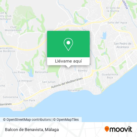 Mapa Balcon de Benavista