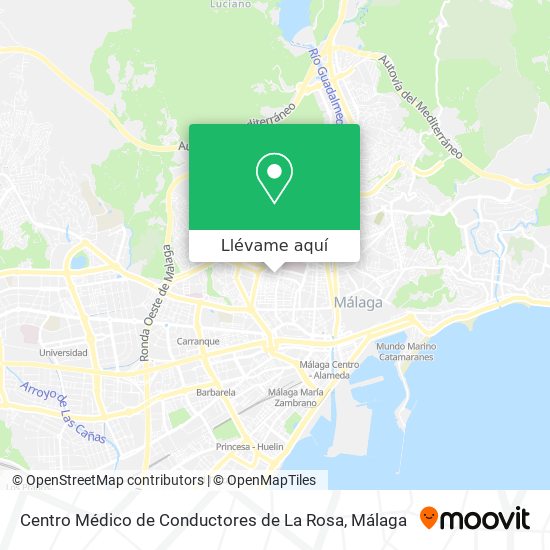 Mapa Centro Médico de Conductores de La Rosa