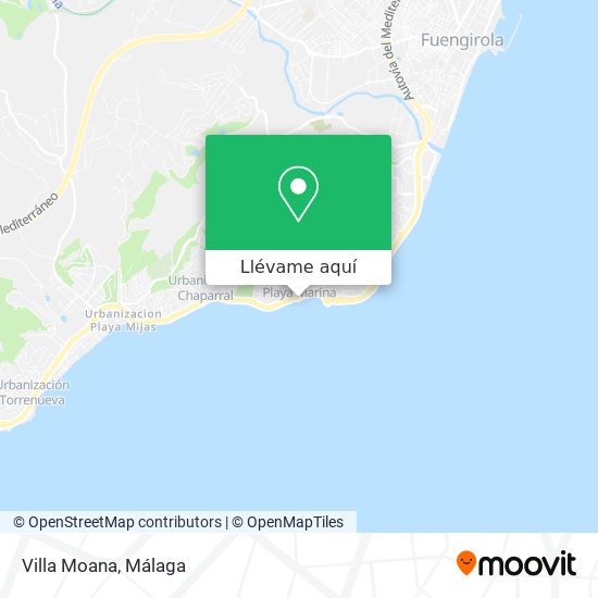 Mapa Villa Moana