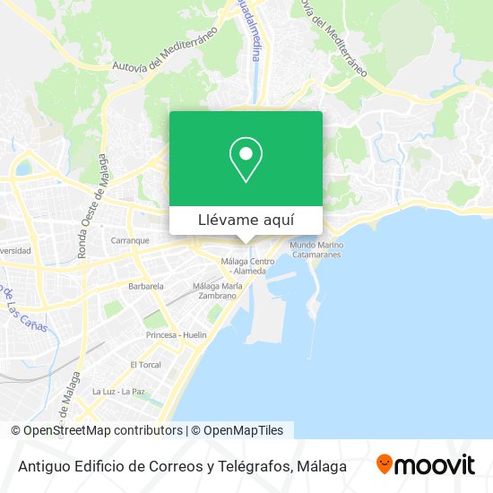 Mapa Antiguo Edificio de Correos y Telégrafos