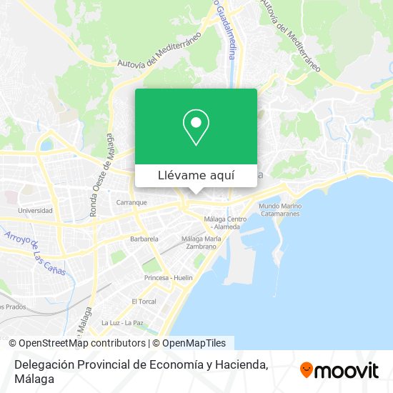 Mapa Delegación Provincial de Economía y Hacienda