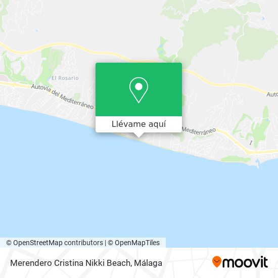 Mapa Merendero Cristina Nikki Beach