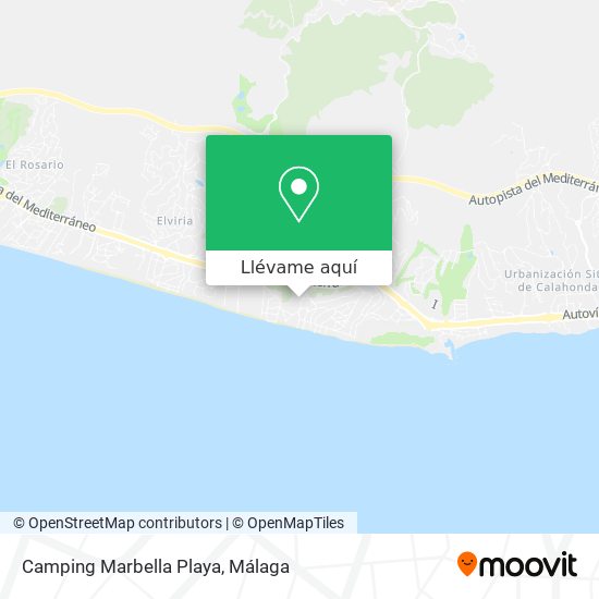 Mapa Camping Marbella Playa