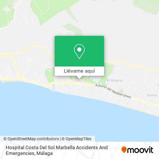 Mapa Hospital Costa Del Sol Marbella Accidents And Emergencies