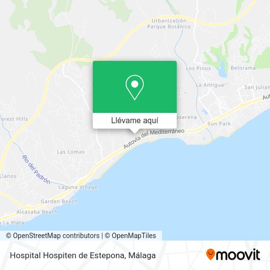 Mapa Hospital Hospiten de Estepona