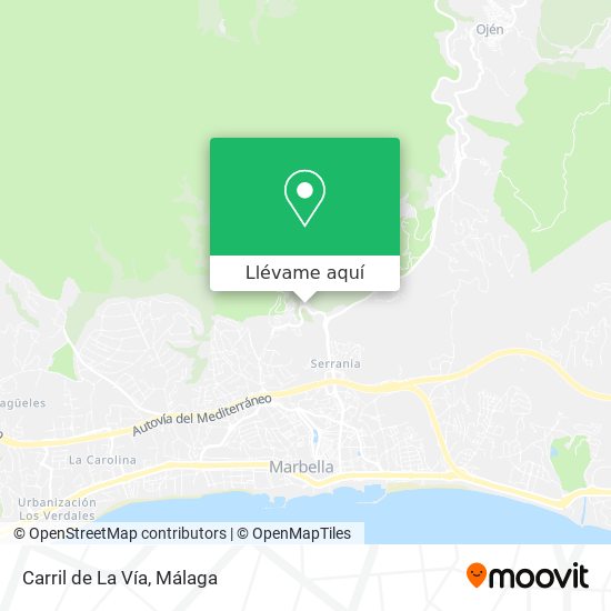 Mapa Carril de La Vía